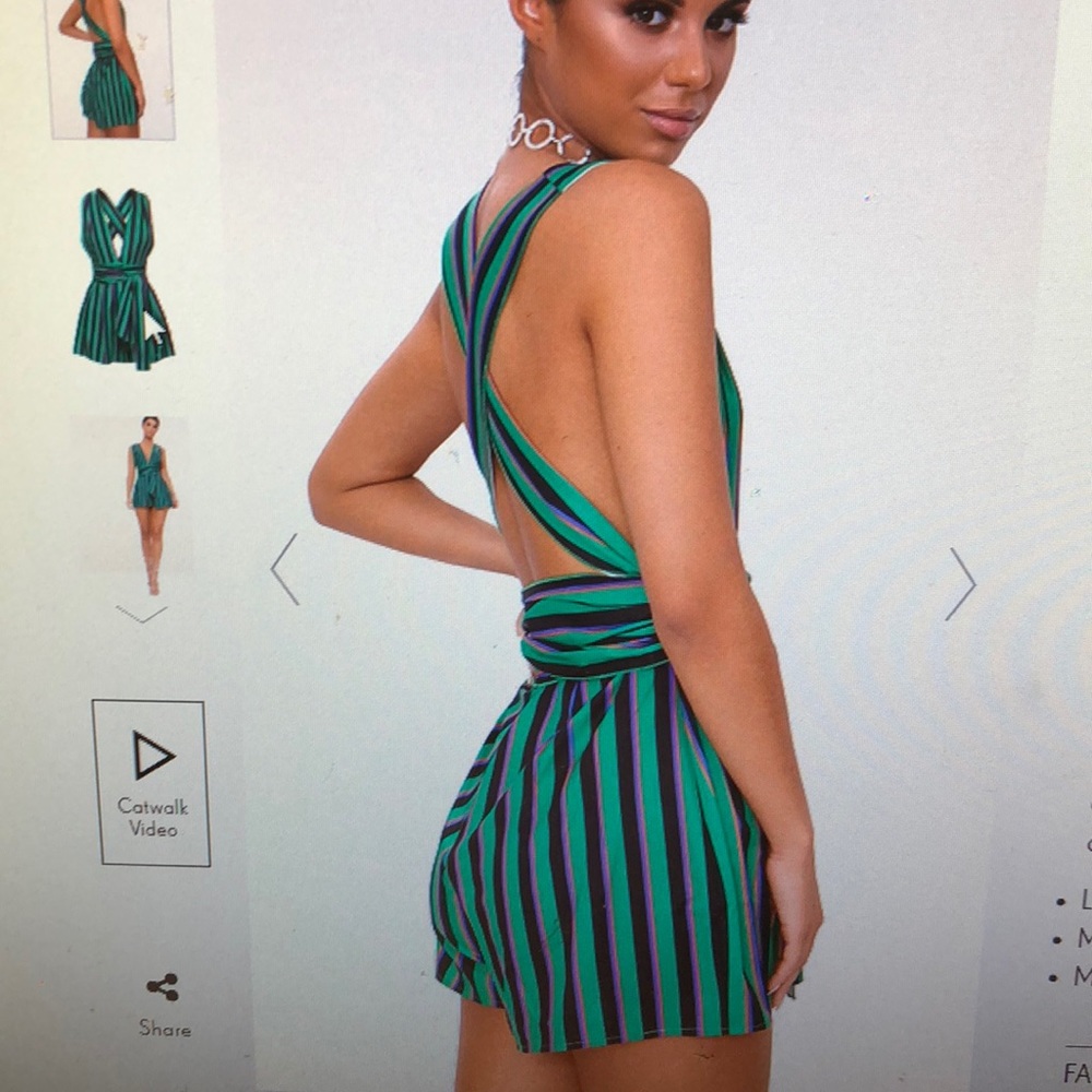 Green romper - Picture 3 of 4